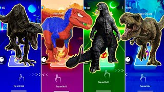 🦖 Indoraptor vs TRex Spider Man vs Godzilla vs Jurassic World  Coffin Dance 🪩 [upl. by Wilmette907]