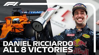 EVERY Daniel Ricciardo Win Of His F1 Career [upl. by Alliuqet699]