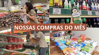 COMPRAS DO MÊS EM MERCADO ATACADISTA OS PREÇO SUBIRAM  QUANTO GASTAMOS [upl. by Eannaj]