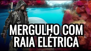 Raia Elétrica em mergulho subaquático Odenunciante [upl. by Esirahs499]