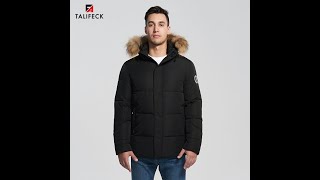 2020 Men Parka Winter Jacket Parka Fur Thick Cotton Coat Hooded Alaska Parka Homme Real Raccoon Fur [upl. by Anauqat]