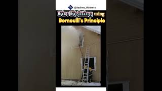 Fire fighting using Bernoullis principle 💪physics shortsfeed [upl. by Lissak]