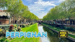 PERPIGNAN FRANCE 4K CITY CENTRE WALKING TOUR  WALK PERPIGNAN 2024 [upl. by Anyrak]