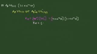 Solubility Ex 1 Calculate Ksp given Conc [upl. by Kimbell]