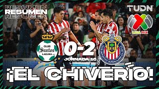 Resumen y goles  Santos 02 Chivas  Liga Mx AP2024  J16  TUDN [upl. by Meela]