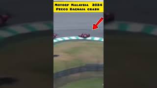 PECCO BAGNAIA NDLOSOR crash MOTOGP MALAYSIA SPRIN RACE motogp peccocrash gpmalaysia [upl. by Laicram]