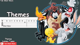 Merrie Melodies amp Looney Tunes  Theme Guitar Tutorial [upl. by Ailimat]