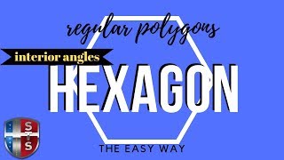 How to calculate the sum of interior angles of a hexagon [upl. by Phillips755]