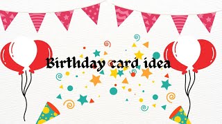 Easy birthday card making  Golden art goldenarts [upl. by Remmus]