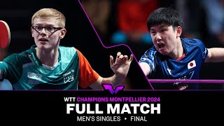 FULL MATCH  Felix Lebrun vs Tomokazu Harimoto  MS F  WTTMontpellier 2024 [upl. by Gregor]