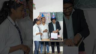 Andha ka cake Teacher birthday 🥹🎂badal official trending emotional ytshorts [upl. by Cire]