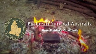 Bushcraft Survival Australia  How To Make Charcloth [upl. by Phelan145]