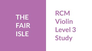 RCM Level 3 Study the Fair Isle [upl. by Barayon]