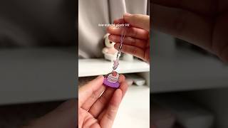 shrink plastic keychains mini tutorial ✨ art craft tutorial shorts cake dessert [upl. by Akcira]