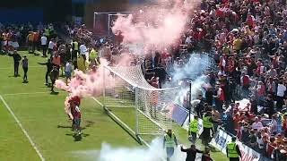 Matchday Gillingham vs Rotherham Utd 30422 Includes pitch invasion [upl. by Ahsot]