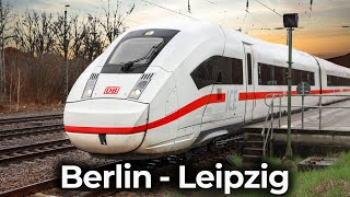 Im ICE 4 quer durch Ostdeutschland  4K Führerstandsmitfahrt Berlin Südkreuz  Halle  Leipzig Hbf [upl. by Lidda]