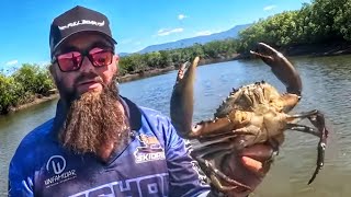 Catching MUD CRABS in WINTER [upl. by Jed]