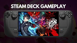 Persona 5 Strikers  Steam Deck Gameplay [upl. by Eitsrik683]