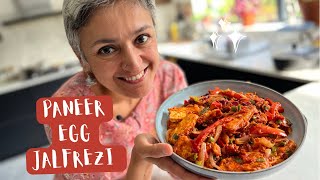 NEW PANEER EGG JALFREZI  A delicious version of the popular jalfrezi  Food with Chetna [upl. by Eihs]