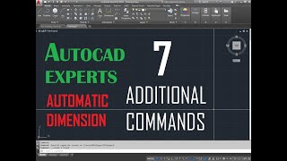 Autocad Expert  Automatic Dimension  Fast Counting  Additional Commands [upl. by Koa]