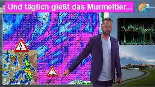 Täglich gießt das Murmeltier Unwettergefahr dann kurz ruhiger Wettervorhersage 1119072024 [upl. by Giverin392]