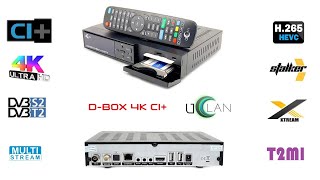 Decoder UCLAN DBOX 4K CI Combo DVBS2DVBT2C Multistream T2MI [upl. by Anna-Diane430]