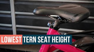 How to Lower Seat Height on Tern EBikes [upl. by Eisle]