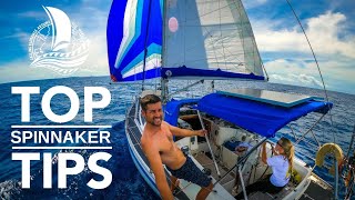 HOW TO SAIL with a SPINNAKER  Top Tips  Sailing Yacht Florence Ep94 [upl. by Godfry908]