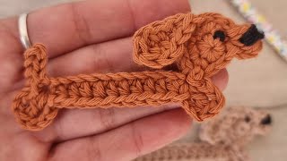 Perro salchicha a crochet [upl. by Starlene]