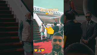 Airport entry Modi 🤝 2024 videshi mulakat 🙏 pm Narendra Modi 💪 egypt presidentmodi entry [upl. by Marozas661]