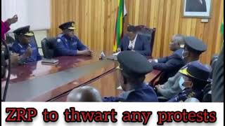 Zimbabwe police warns those who want to protest in the SADC Summit to be held in Zimbabwe [upl. by Lemak]