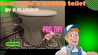 How To Fix A Wobbly Toilet UK Plumber  Permanant Fix [upl. by Rory]