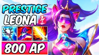 PRESTIGE LEONA BATTLE LION MYTHIC  AP LEONA GAMEPLAY  New Build amp Runes  League of Legends [upl. by Kam]