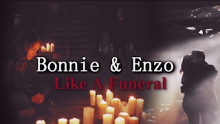 Bonnie amp Enzo  Like A Funeral 8x13 [upl. by Nalac]