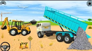 🚧 Driving Big JCB And TRUCK To Load Stones in Game truck jcb tractor gaming 2024 [upl. by Amian]