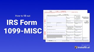 How to automatically fill out IRS Tax Form 1099MISC using Instafillai [upl. by Marvella]