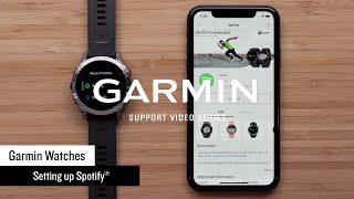 Support Setting Up Spotify® on a Garmin Watch [upl. by Elisabet]