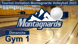 Gym 1 Dimanche Tournoi invitation Montagnards Volleyball 2023 [upl. by Eudoca197]