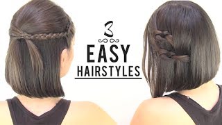 EASY HAIRSTYLES FOR SHORT HAIR [upl. by Hogle]