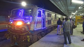 Push And Pull Rajdhani  22221 Mumbai CSMT  NZM Rajdhani Jalgaon ArrivalCrew Change And Departure [upl. by Orola13]