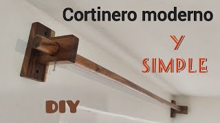 cómo hacer cortineros modernos y simples  how to make a pair of modern and simple curtain rods [upl. by Otrebilif356]