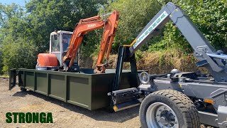 Ultimate Tool for Groundwork Projects – Stronga Hook Lift Trailer [upl. by Dorisa]