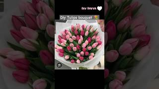 DIY Tulips led light Bouquet 💐 💗youtubeshorts diy tulip boutique DIYDIVYA [upl. by Jeth]