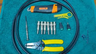 How to terminate BNC connector to coaxial cable  Tagalog [upl. by Dailey]