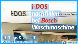 iDOS nachfüllen BOSCH Waschmaschine Fehler Home Connect [upl. by Celine444]