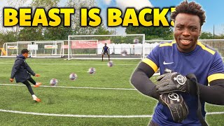 We Challenged BEAST GK To A 1v1 Freekick Challenge [upl. by Oringa]