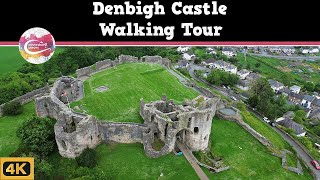 DENBIGH CASTLE  A Tragic DEATH A TripleTowered GATEHOUSE and Commanding VIEWS of Denbighshire [upl. by Irap]