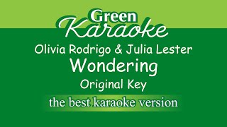 Olivia Rodrigo Julia Lester  Wondering Karaoke [upl. by Lleval]