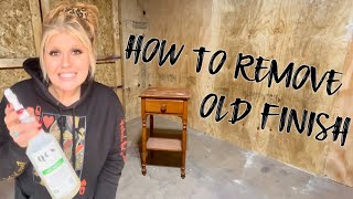 How to Safely Remove Old Finish from Furniture [upl. by Dagley]