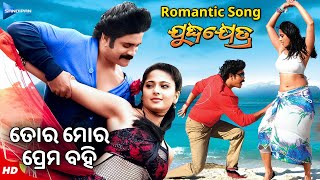 ତୋର ମୋର ପ୍ରେମ ବହି  Tora Mora Prema Bahi  Juddha Khetra  Odia Movie Song  Nagarjuna Anushka [upl. by Yeliac]